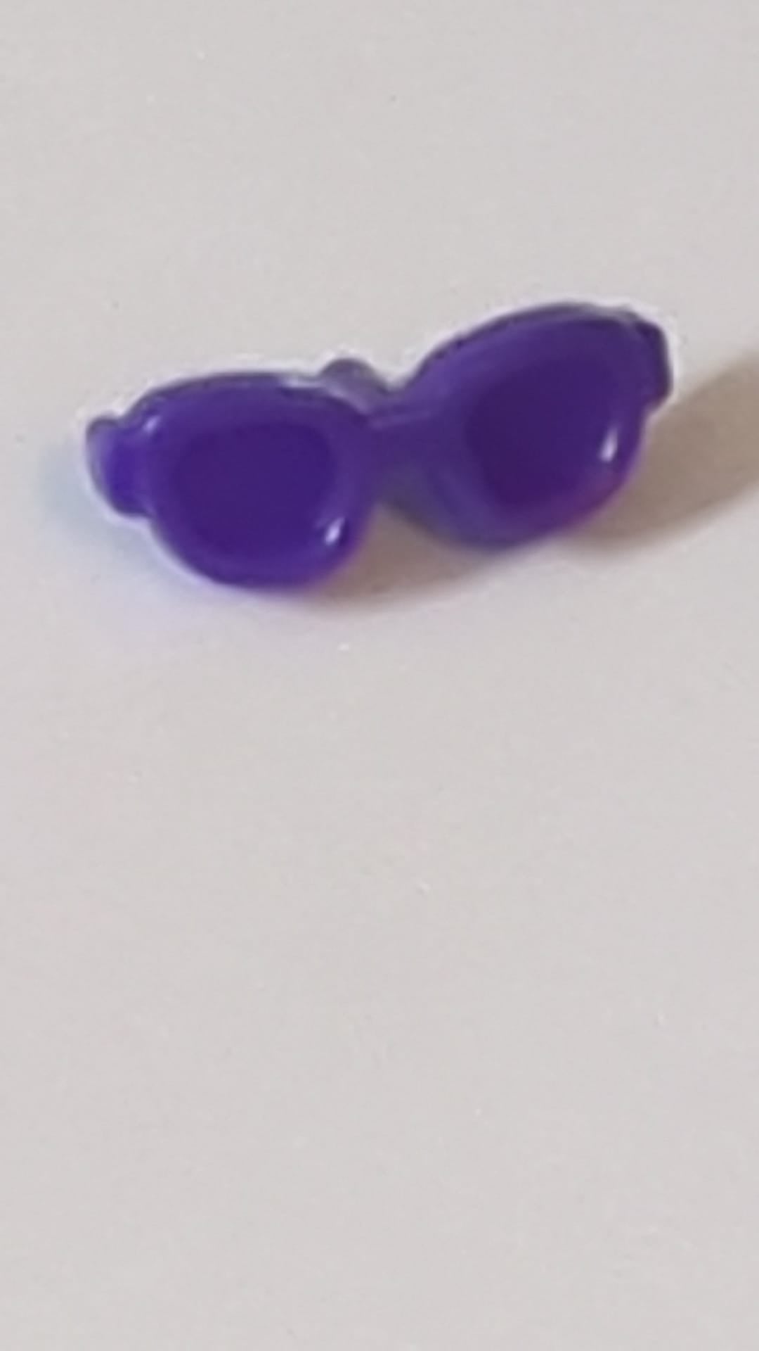 Friends Accessoires Brille, ovale Form mit kleinem Stift lila
