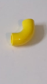 1x1 Rundstein d. 90 Grad Winkel Macaroni - Ohne Bolzen - Typ 2 - Achsenloch gelb