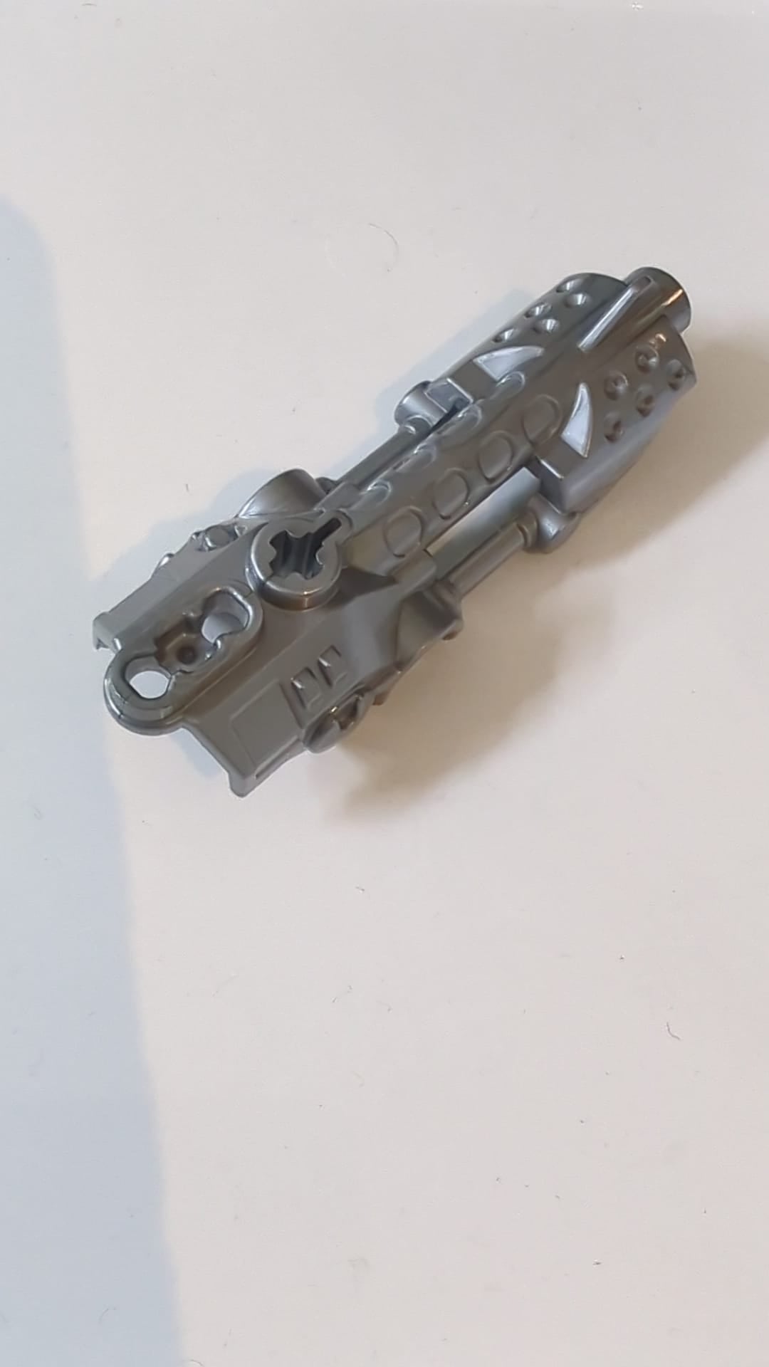 Hero Factory Waffe, Zamor Kugelwerfer Oberteil mit Lauf und Visier pearlsilber