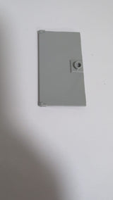 1x4x6 Glastür mit Griff neuhellgrau