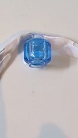 Minifigur Kopf "einfach" (ohne Gesicht) transparent mittelblau blau
