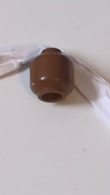 Minifigur Kopf "einfach" (ohne Gesicht) altbraun