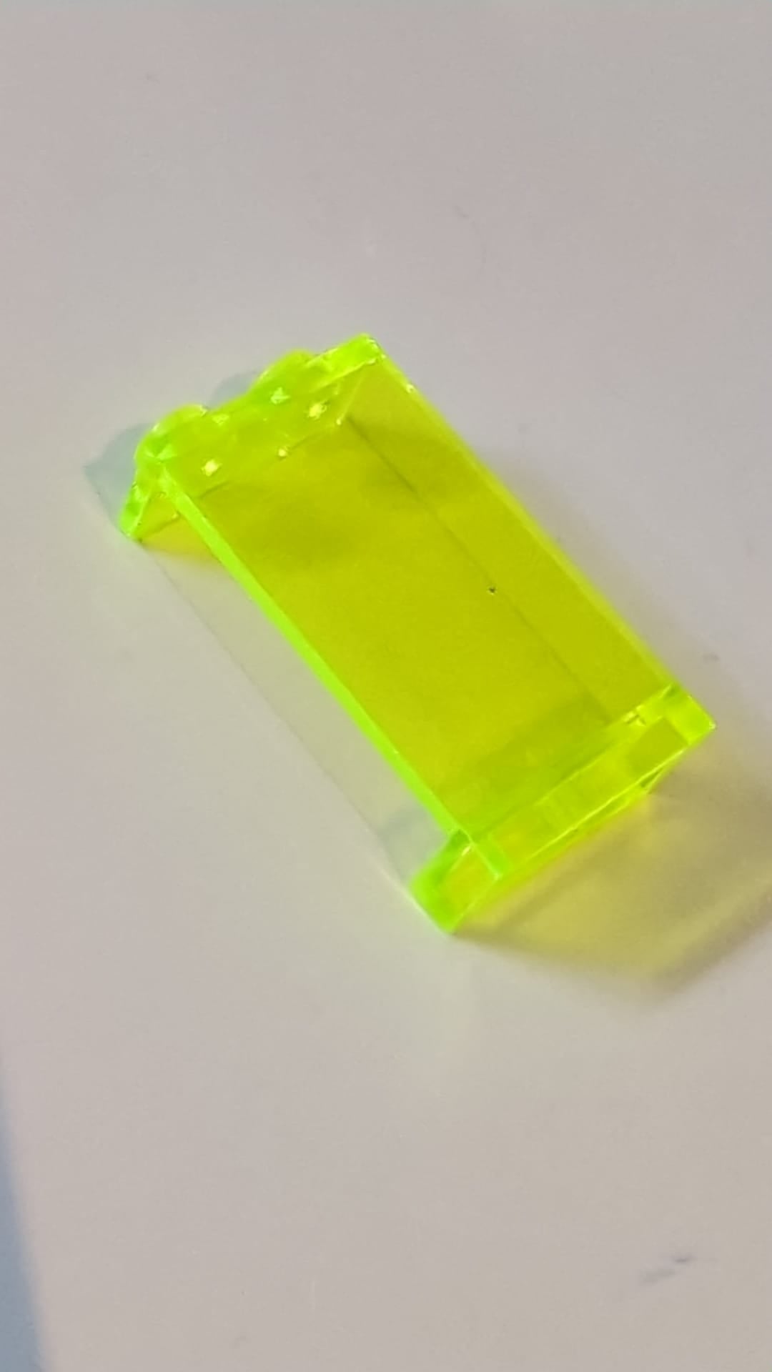 1x2x3 Paneel  - Massive Ständer transparent neongrün