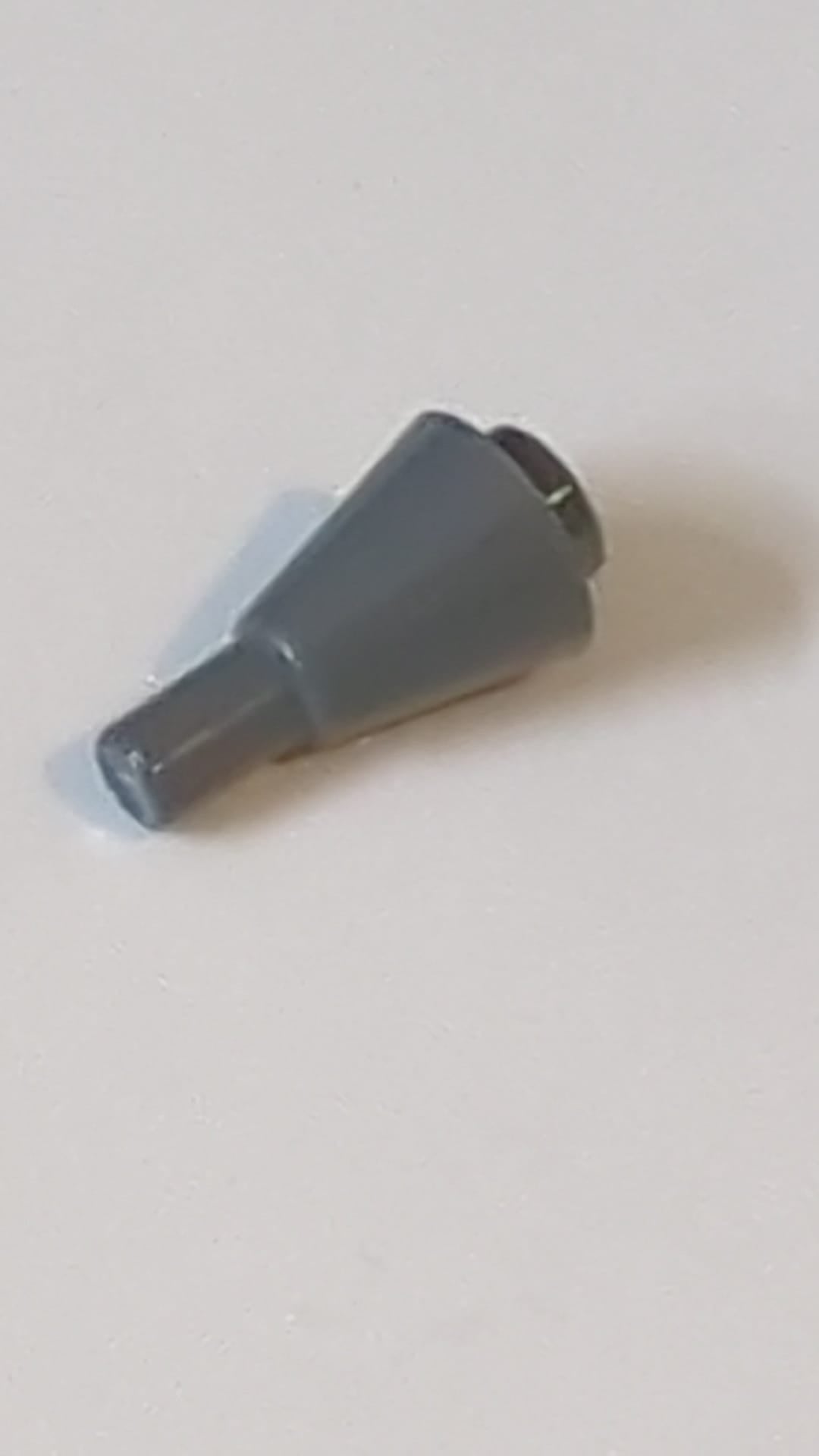 1x1 Kegel umgedreht mit Stange neudunkelgrau