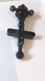 Großes Figuren-Torso-Skelett mit Zahnrad-Hüften / Taille / Gesäß mit perlgrauem Verbindungsstück mit 3 Kugelgelenken 24190 / 24189 schwarz