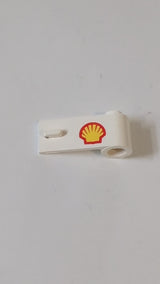 1x3x1 Tür rechts mit Muschel-Logo-Muster weiß