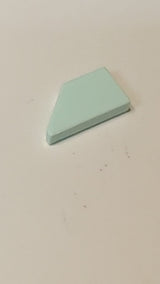 NEU 1 x 2 Fliese, modifiziert  Keil rechts hellaqua