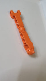 Hero Factory Arm / Bein mit Kugelgelenk und Kugelpfanne sowie 4 Stiftlöchern orange
