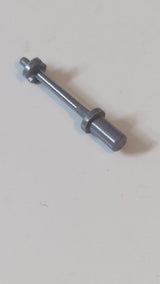 Minifigur, Skistock-Zubehör 3L mit Griff, Stopperring und Seitenstoppern neudunkelgrau