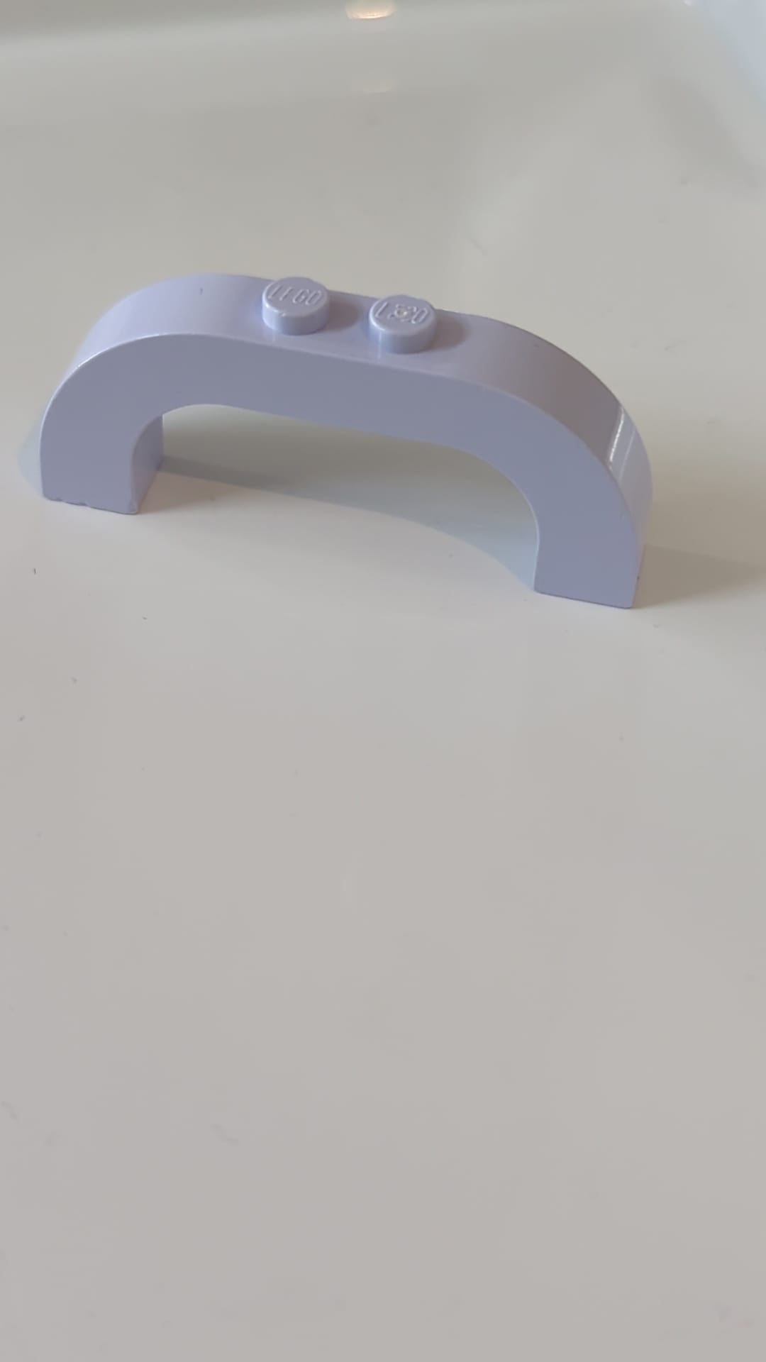 1x6x2 Bogenstein Gebogene Oberseite hellviolett