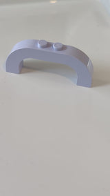 1x6x2 Bogenstein Gebogene Oberseite hellviolett