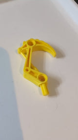 Bionicle-Klauenhaken mit Achse gelb