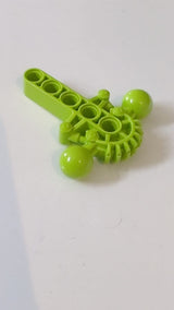 Bionicle-Hüfte/Unterkörper mit 2 Kugelgelenken und 7-Zahn-Halbzahnrad lindgrün