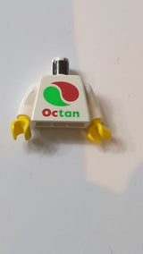 Torso mit Octan-Logo-Muster / Weiße Arme / Gelbe Hände weiß