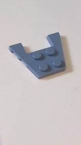 3x4 Keil, Platte mit Bolzenkerben sandblau