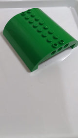 8x8x2 Schräge, gebogen  Doppel grün