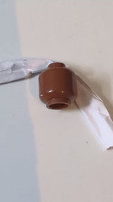 Minifigur Kopf "einfach" (ohne Gesicht) neubraun
