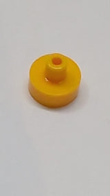 1x1 Runde Fliese mit Steg und kleinem Loch hellorange