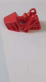 3x6x2 1/3 Bionicle-Fuß mit Kugelgelenkpfanne abgerundete Oberseite rot
