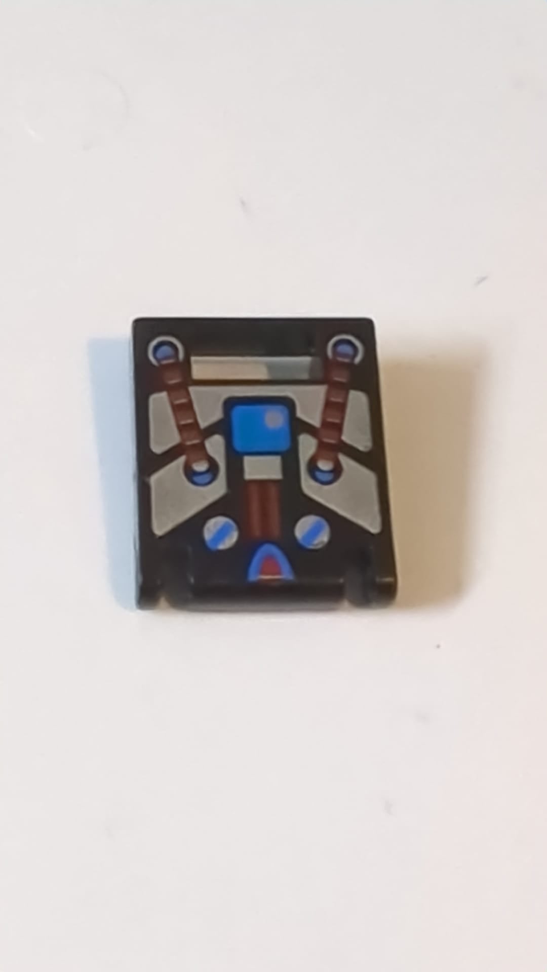 2x2x2 Behälter, Kiste Tür mit Schlitz und Spyrius-Muster schwarz