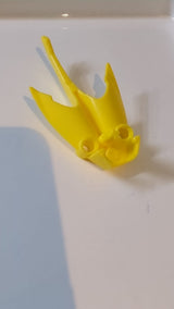 Bionicle Toa-Rüstung mit Schwimmhäuten an den Flossen gelb