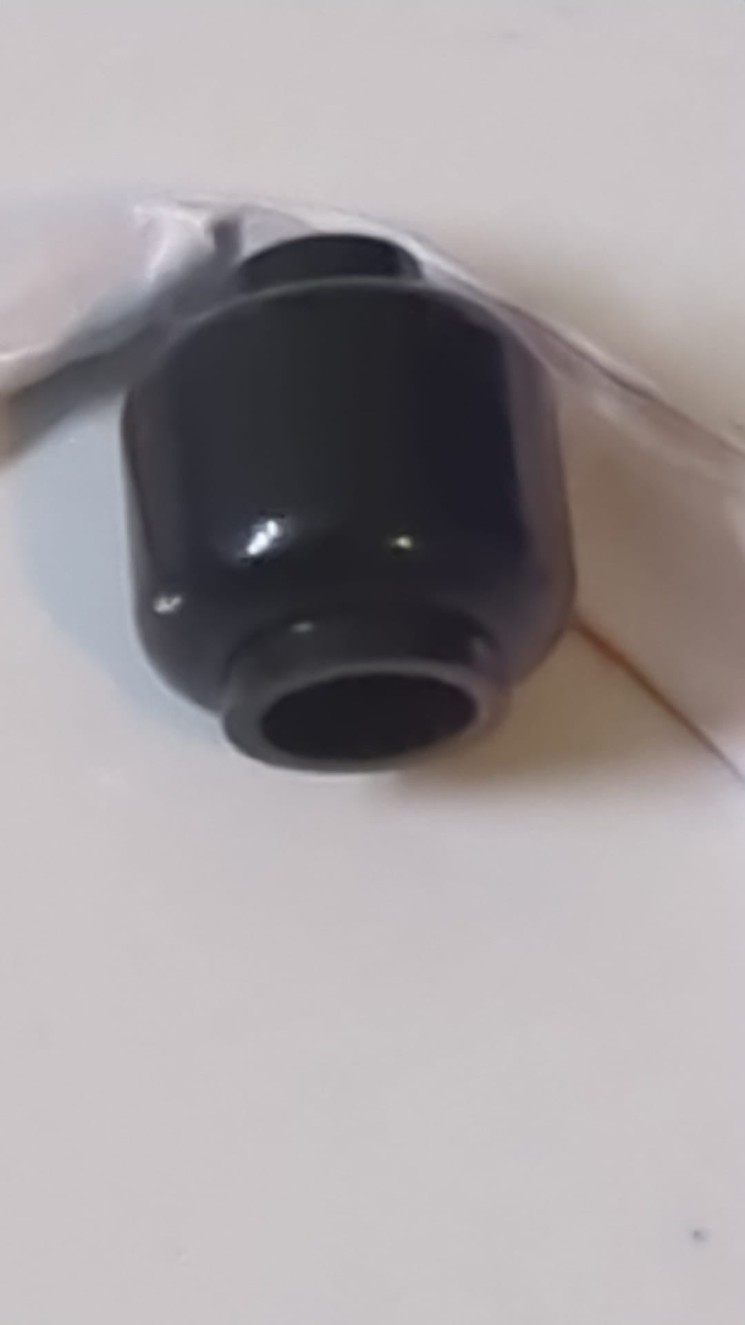 Minifigur Kopf "einfach" (ohne Gesicht) schwarz