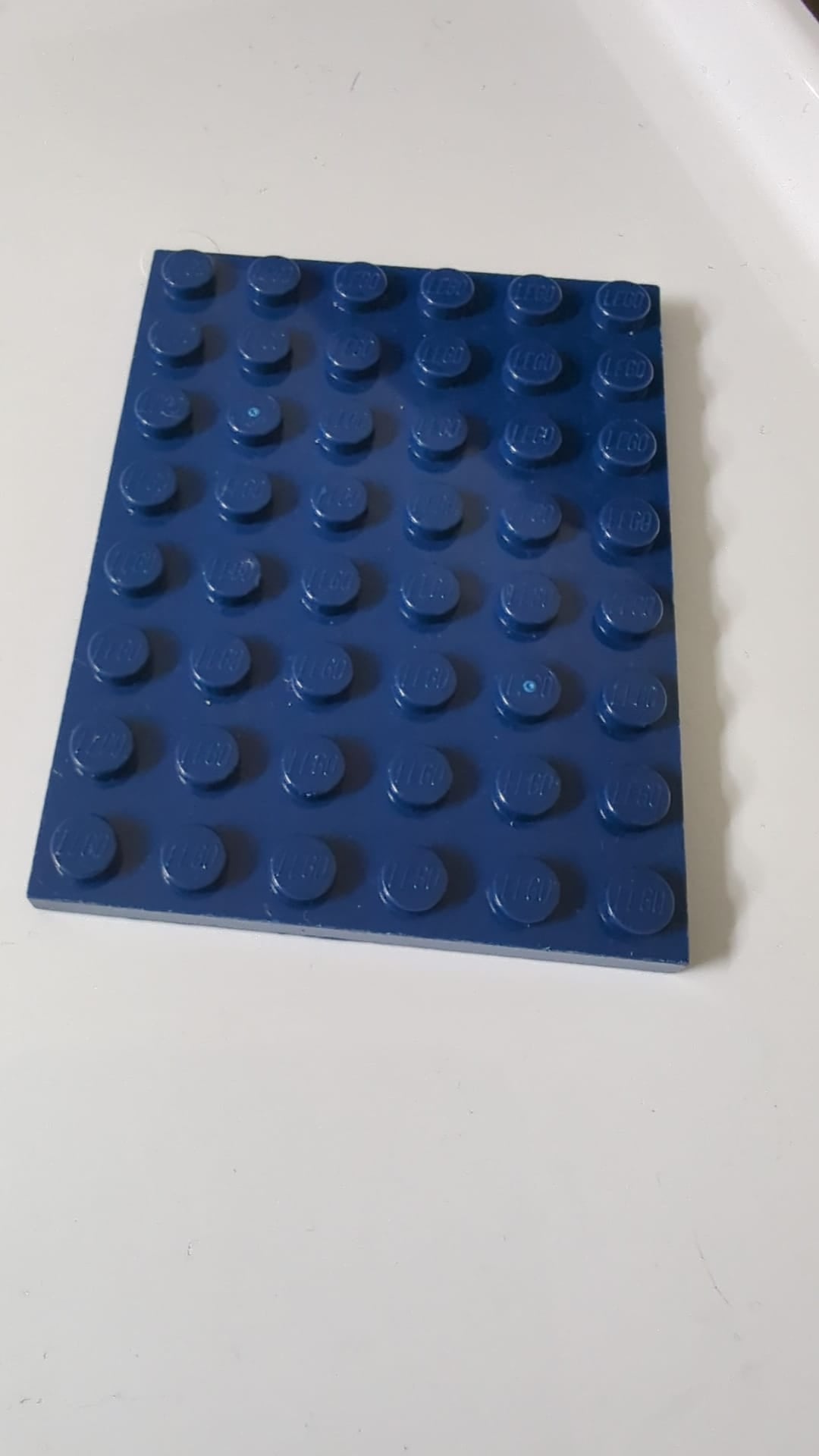6x8 Platte dunkelblau