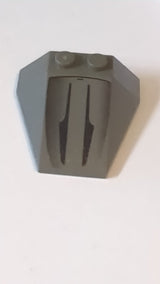 4x4 Keilstein Dreifach ohne Bolzenkerben mit SW Black Flared Lines Muster altundkelgrau