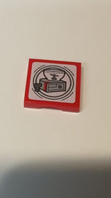 NEU 2 x 2 SMART Tag-Fliese  mit Pokémon-Getränkespender-Motiv rot