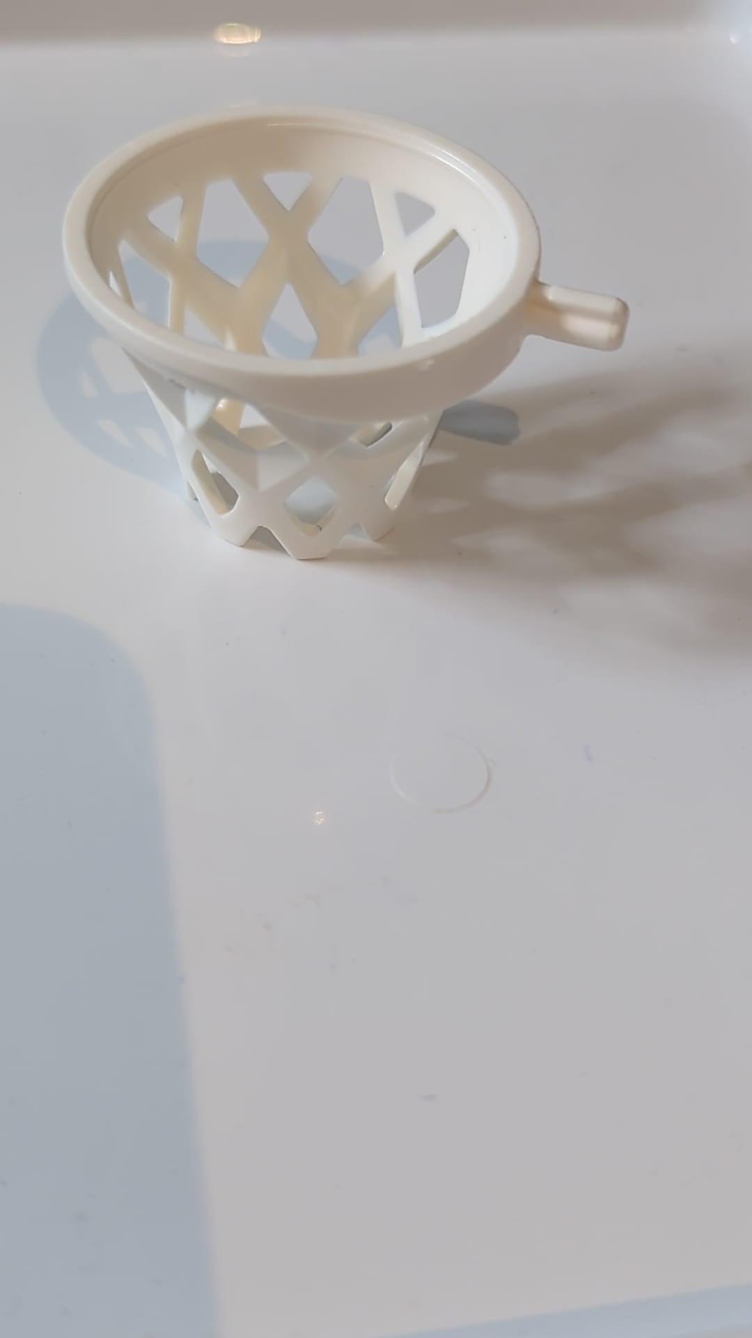 Basketballnetz mit Achse weiß