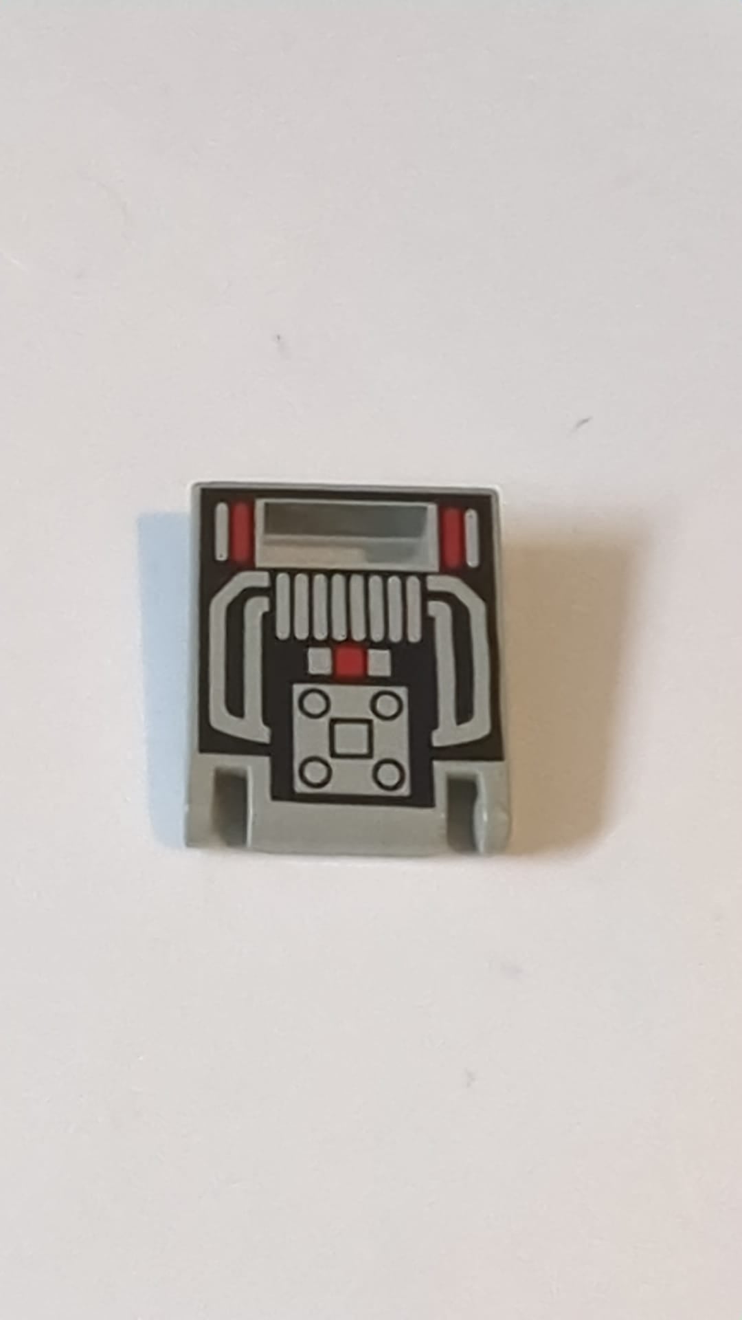 2x2x2 Behälter, Kiste Tür mit Schlitz mit M:Tron-Muster althellgrau
