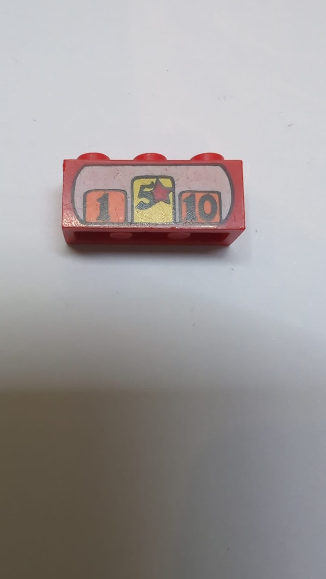 1x3 Stein mit Kassenmuster rot