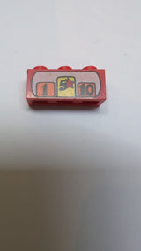 1x3 Stein mit Kassenmuster rot