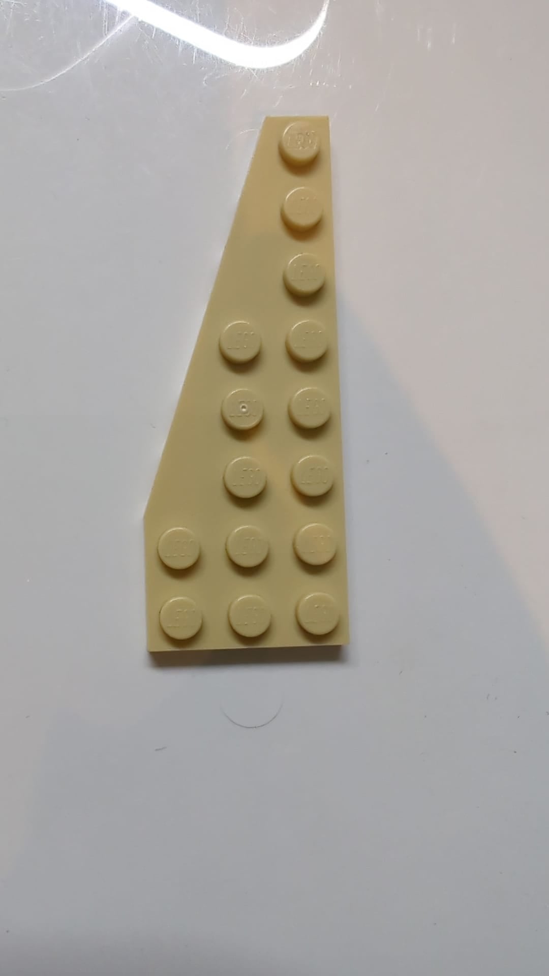 8x3 Keil, Platte Fünfeckig Links beige tan