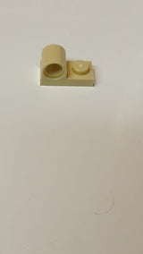 NEU Platte, modifiziert 1 x 2 mit Pinloch oben beige