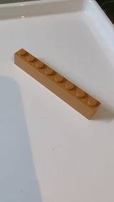 1x8 Stein hellbraun nougat