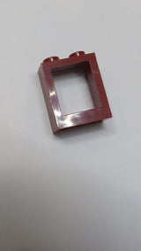 1x2x2 Fenster flache Front dunkelrot