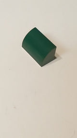 NEU 1  x 2 Schräge gebogen mit Noppenaufnahme an der Unterseite dunkelgrün