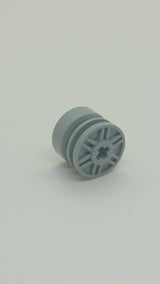 NEU Felge 18mm D. x 14mm mit Achsloch, Fake Speichen neuhellgrau