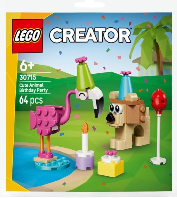 NEU LEGO® Creator 30715 Niedliche Tiere Feiern Geburtstag Polybag/Paperbag