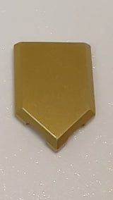 NEU Fliese, Modifiziert 2 x 3 Pentagonal metallic gold