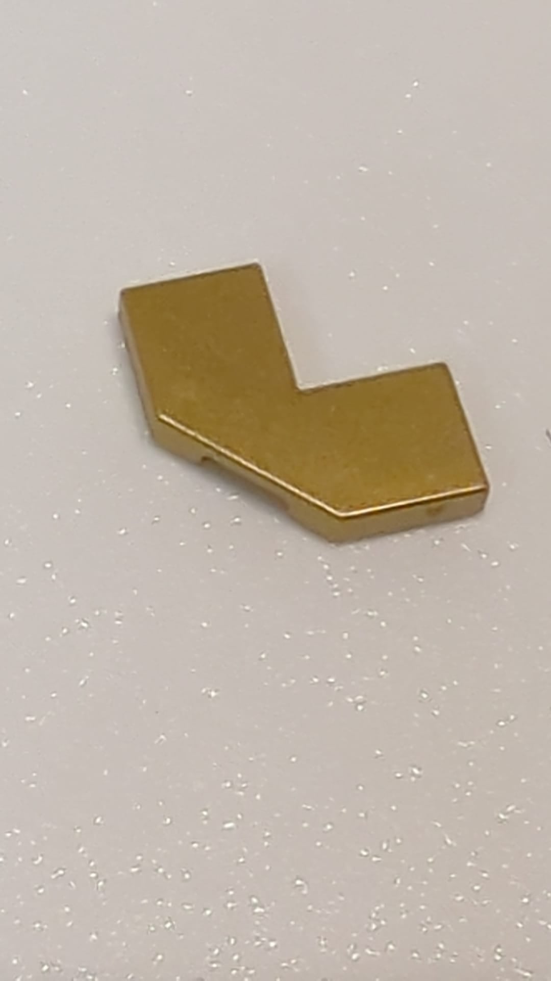 NEU Fliese, Modifiziert Facette 2 x 2 metallic gold