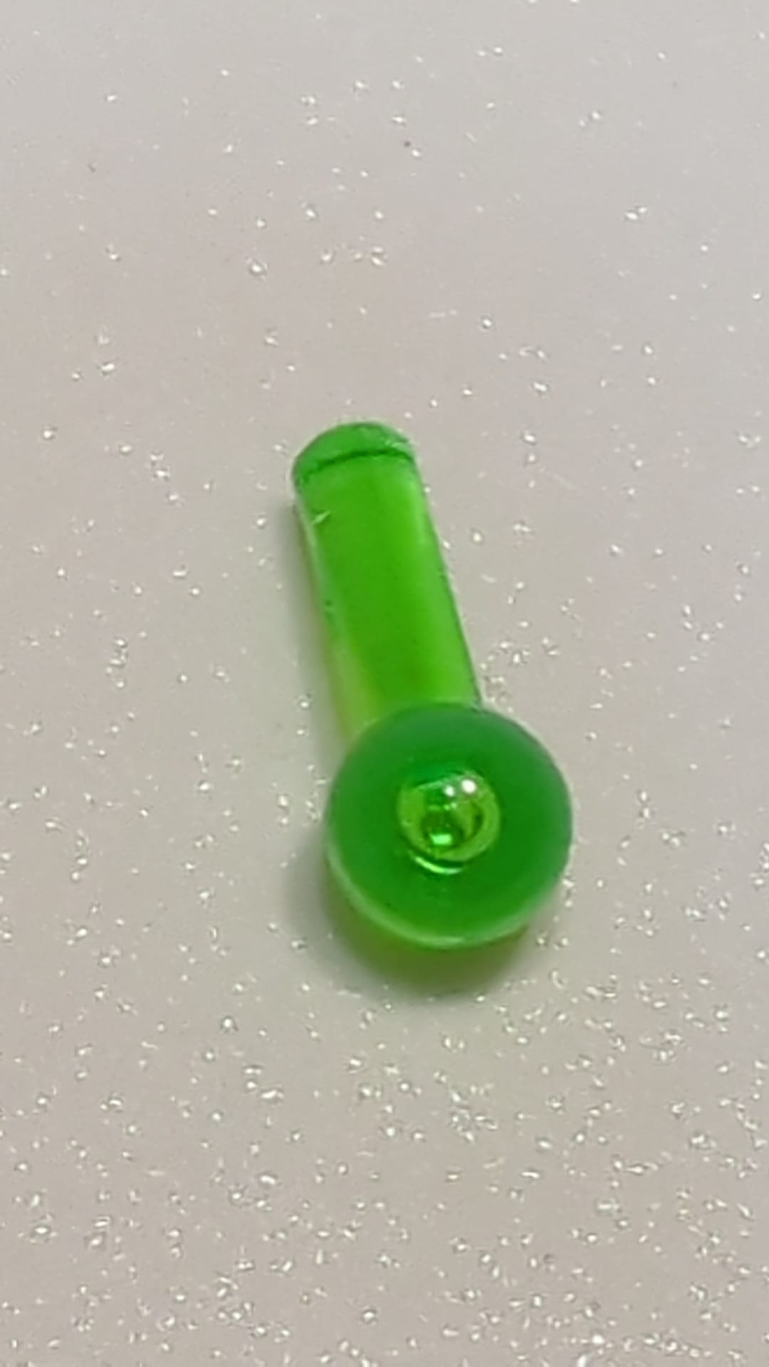 NEU Stange 1L mit Anhängerkupplung transparent mediumgrün