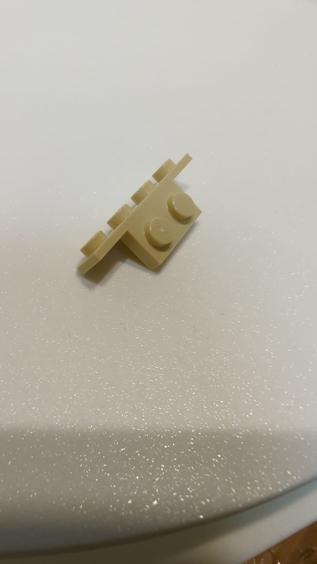 NEU Winkel 1 x 2 - 1 x 4 mit zwei runden Ecken unten beige