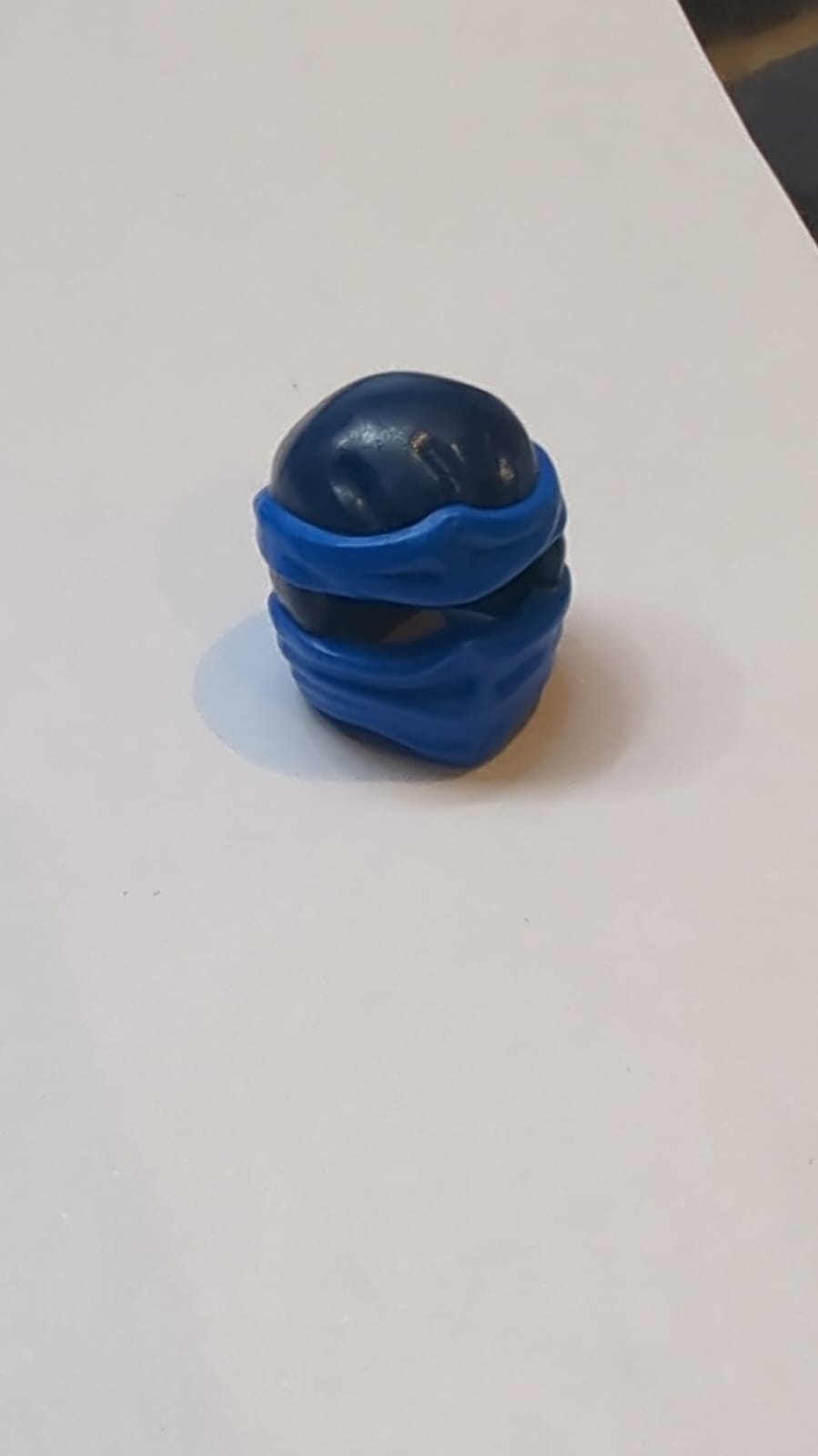 Kopfbedeckung Ninjago Wickeltyp 2 mit geformten blauen Wickeln und Knotenmuster dunkelblau