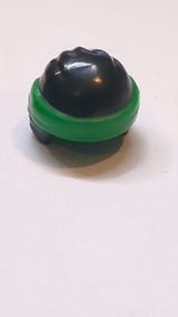 Kopfbedeckung Ninjago Wickeltyp 3 mit geformtem grünen Bandana und Knotenmuster schwarz