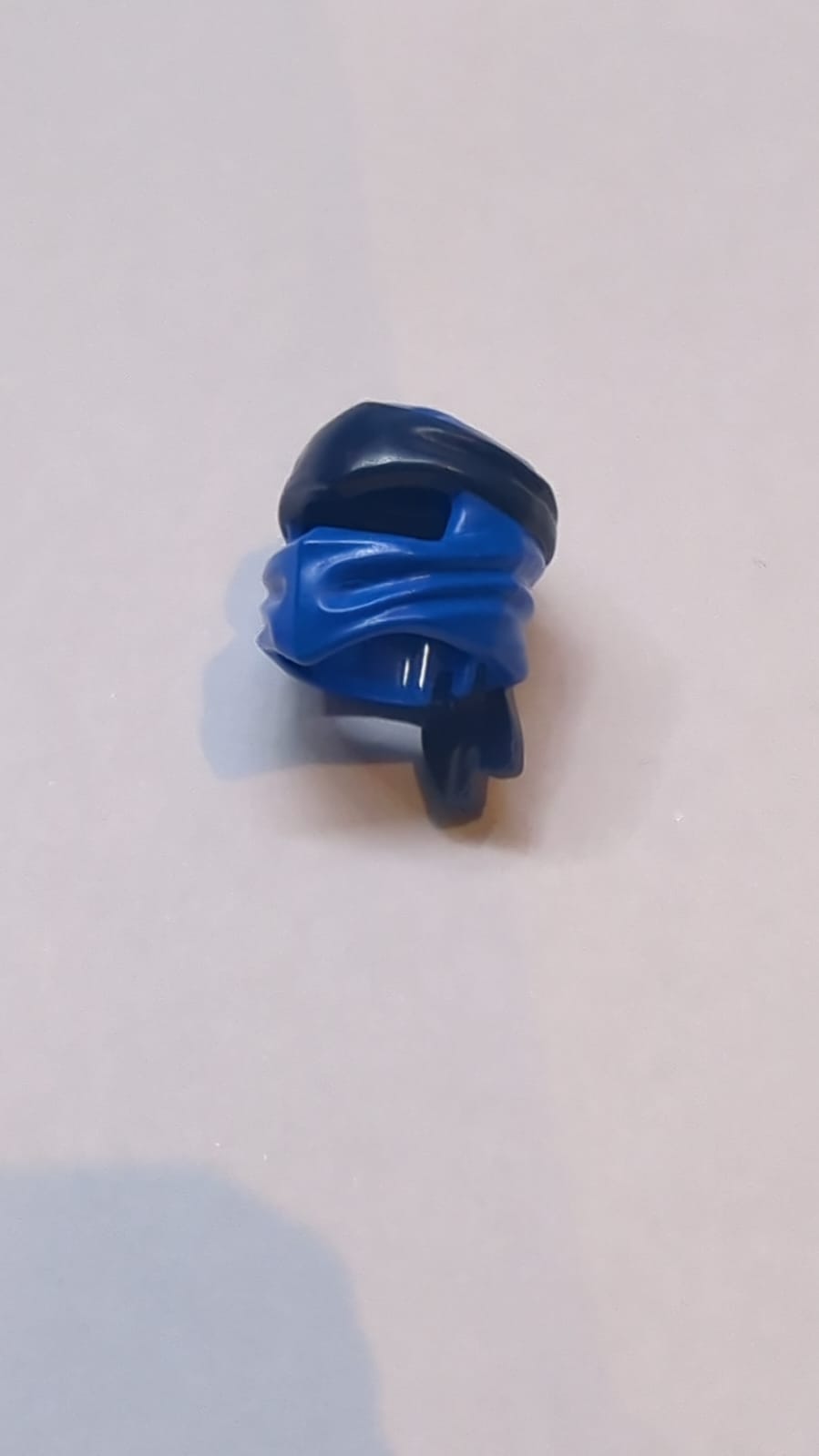 Kopfbedeckung Ninjago Wickeltyp 4 mit geformtem dunkelblauem Stirnbandmuster blau