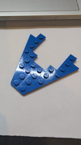 8x8 Flügelplatte mit 4x4 Ausschnitt blau