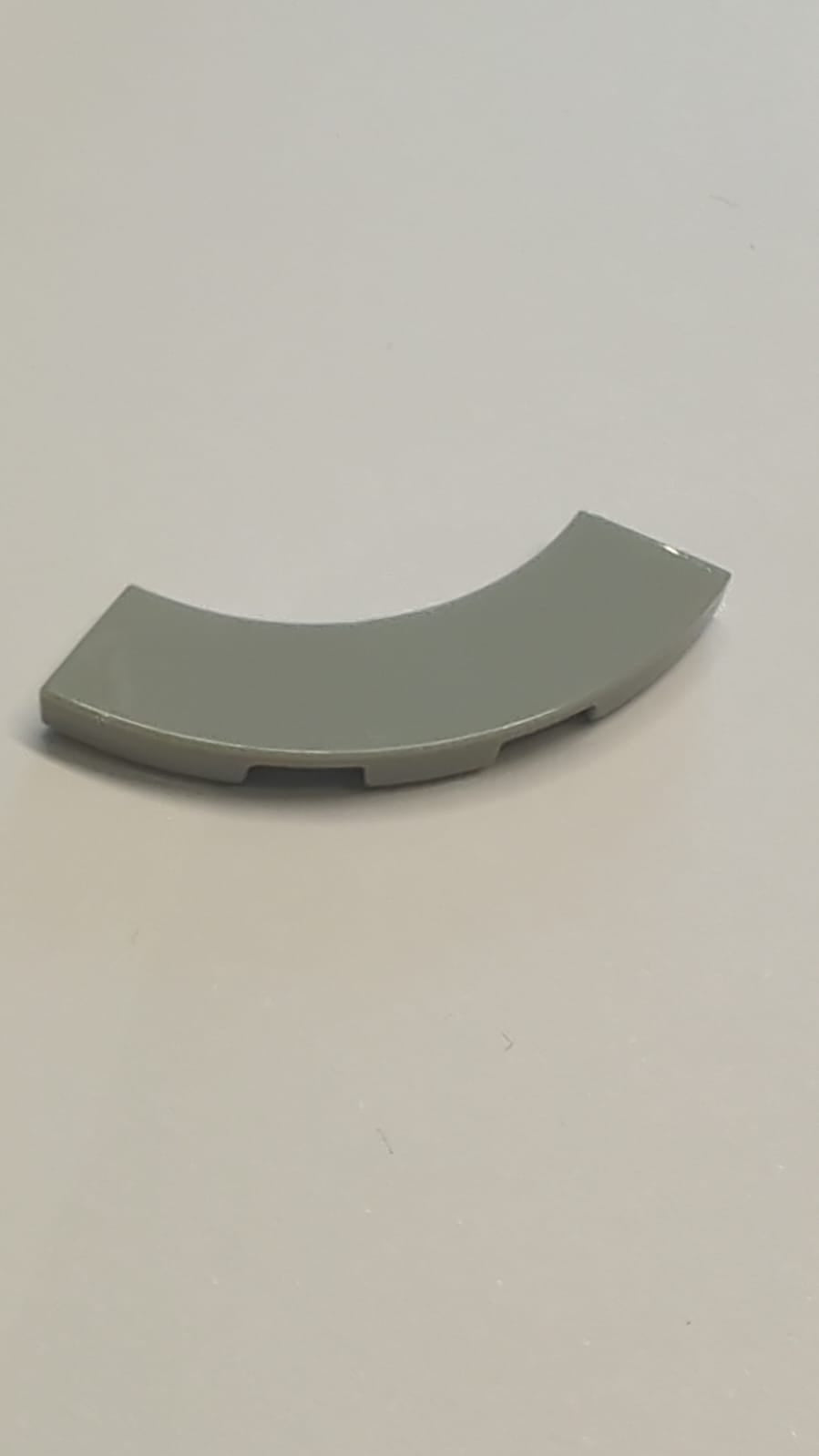 NEU Fliese rund, Ecke 3 x 3 Macaroni neuhellgrau