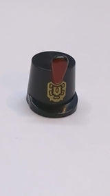 Kopfbedeckung Hut, Kaiserliche Garde Shako mit roter Feder und goldenem Emblem-Muster schwarz